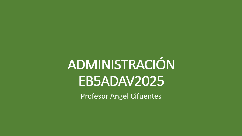  ADMINISTRACION