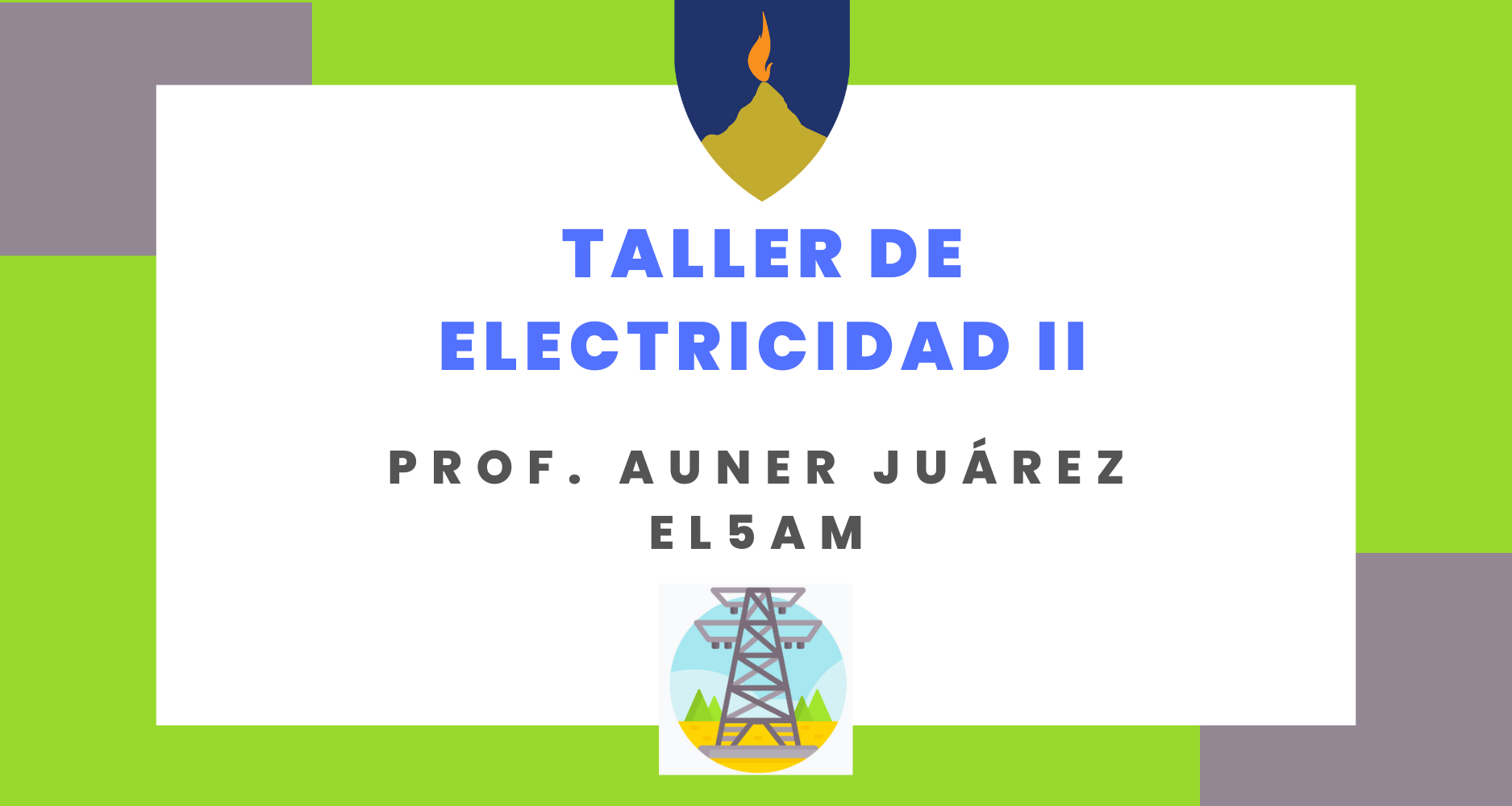 TALLER DE ELECTRICIDAD II